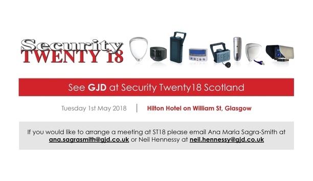 GJD exhibits detection and LED illumination solutions at Security TWENTY 18 Scotland