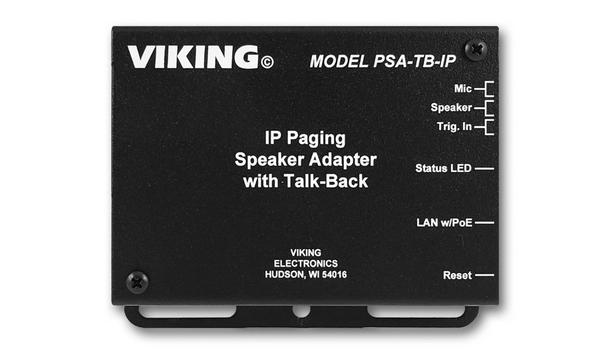 Viking Electronics Unveil PSA-TB-IP Adapter To Convert An Analog Paging Speaker Into An IP Speaker With Talk-Back Capabilities