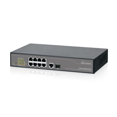 AirLive POE-FSH808AT CCTV switcher AirLive POE-FSH808AT web smart switch