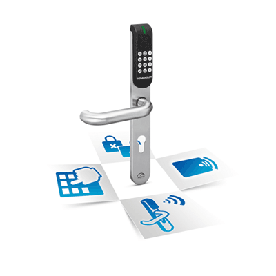 ASSA ABLOY - Aperio® Wireless RFID-Reader-lock Electronic locking device Wireless Aperio® PINpad escutcheon with RFID reader