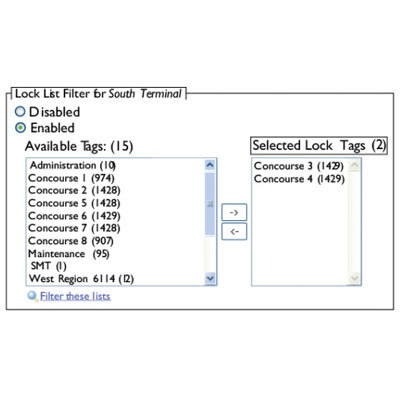 CyberLock CAW-M04 Lock List Filtering Software Enhancement Module