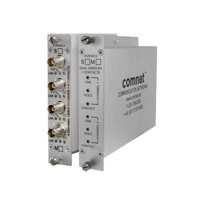 ComNet FVR20C2S2 CCTV transmission system ComNet FVR20C2S2 dual channel video/contact receiver