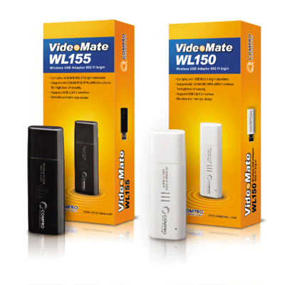 Compro WL150 / WL155 IP camera Compro WL150 / WL155 wireless USB adapter for IP cameras