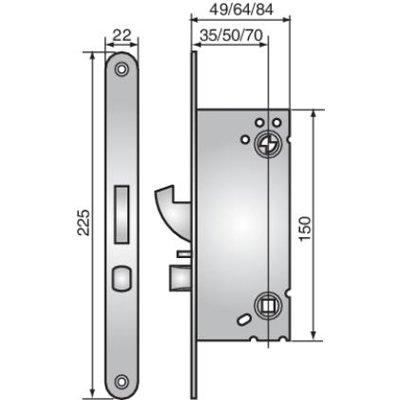ASSA ABLOY Connect 340Connect 340 Mechanical digital lock ASSA ABLOY Connect 340 sash lock for Smartair