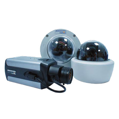 Dedicated Micros DM/CV/B720WNM IP camera Dedicated Micros showcases its CamVu 720 wide dynamic range & day & night HD IP camera