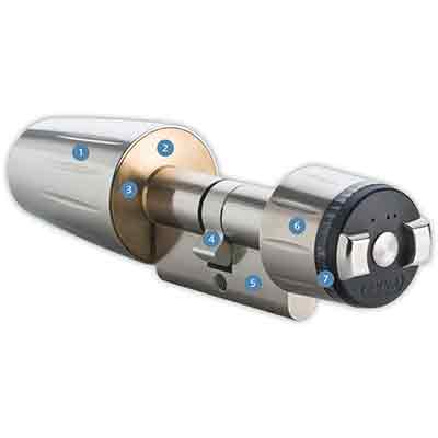 EVVA e-primo Electronic locking device EVVA e-primo with iButton identification technology