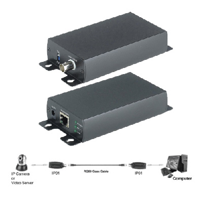 Genie CCTV Limited IP02 CCTV transmission system Genie CCTV Limited IP02 Active IP Extender Kit Coaxial Cable, DC 5V