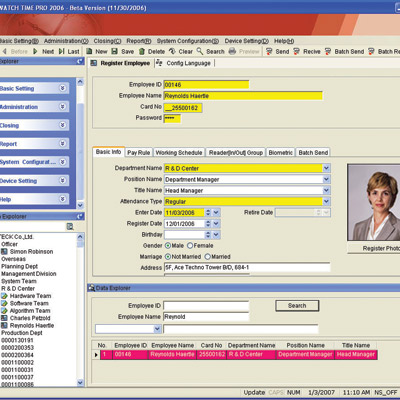 IDTECK STARWATCH TIME PRO Access control software Access control and time & attendance management software in your own language