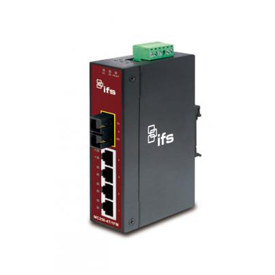 IFS MC250-4T/1FM Fibre optics, telemetry receivers, transmitters, transceivers IFS MC250-4T/1FM ethernet media converter