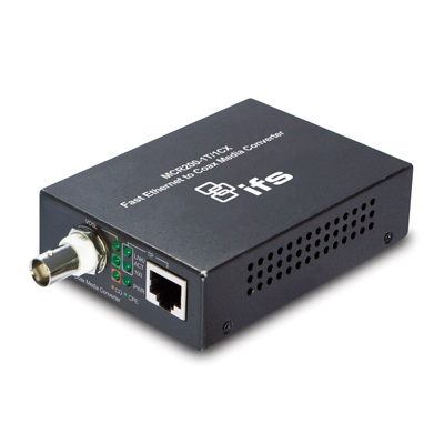 IFS MCR200-1T/1CX Fibre optics, telemetry receivers, transmitters, transceivers IFS MCR200-1T/1CX ethernet over coax media converter