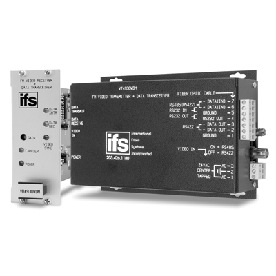 IFS VT4930WDM Fibre optics, telemetry receivers, transmitters, transceivers IFS VT4930WDM video transmitter / data transceiver