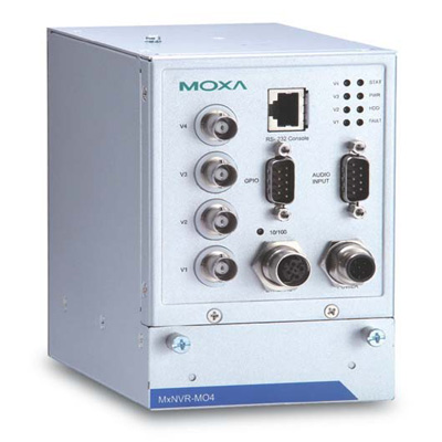 MOXA MxNVR-MO4 Network Video Recorder (NVR) MOXA MxNVR-MO4 4-channel H.264/MJPEG streaming video recorder