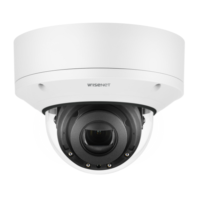 Hanwha Techwin XNV-8081RE 5 MP Vandal-Resistant IR Outdoor Network Dome Camera with PoE Extender