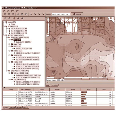 Proxim Wireless Ekahau Site Survey CCTV software Proxim Wireless Ekahau Site Survey powerful and comprehensive tool for network site surveys and optimization