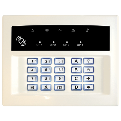 Pyronix LEDRKP/WHITE-WE Wireless Arming Keypad Intruder alarm system control panel Pyronix LEDRKP/WHITE-WE Wireless Arming Keypad