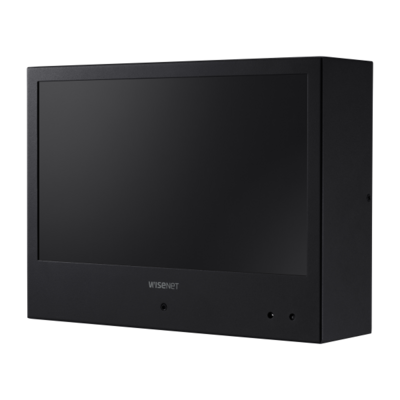 Hanwha Techwin SMT-1030PV 10″ PoE+ public view monitor (Black) with 2 MP camera