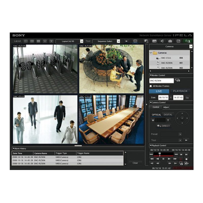 Sony IMZ-NS101 CCTV software Sony IMZ-NS101 intelligent monitoring software