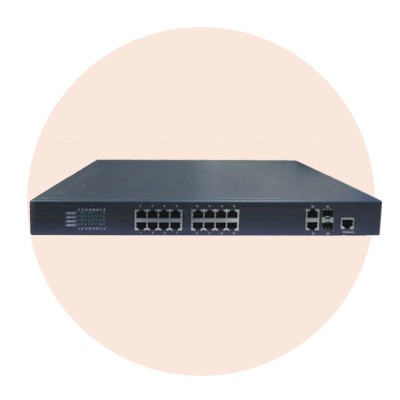 Hanwha Techwin SWT-P-162-240 CCTV switcher Hanwha Techwin America SWT-P-162-240 16 Port PoE Switch