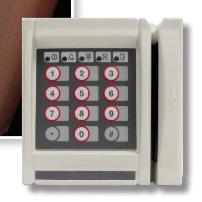 AMAG S620-1 Access control reader AMAG S620-1 wall-mount magstripe card and keypad reader