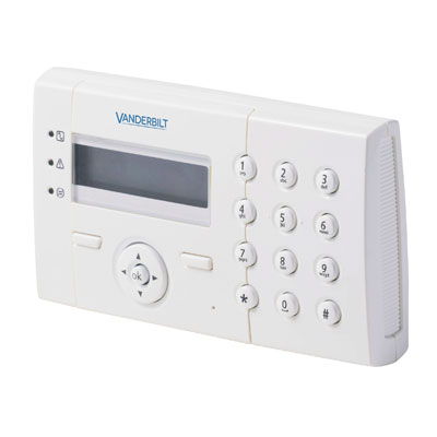 Vanderbilt SPCK422.100 Intruder alarm system control panel Vanderbilt (formerly known as Siemens Security Products) SPCK422.100 intruder alarm system control panels & accessory with LCD keypad with 2 x 16 characters