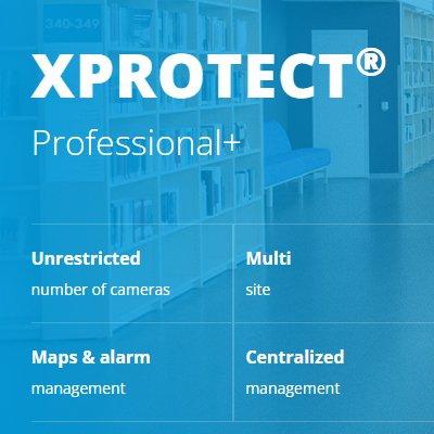 Milestone XProtect Professional+ IP video management software for mid-sized businesses