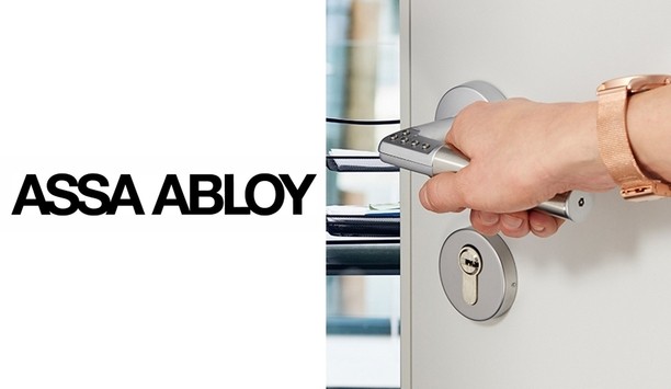 ASSA ABLOY’s Code Handle with built-in PIN-pad protects private rooms from unauthorised access