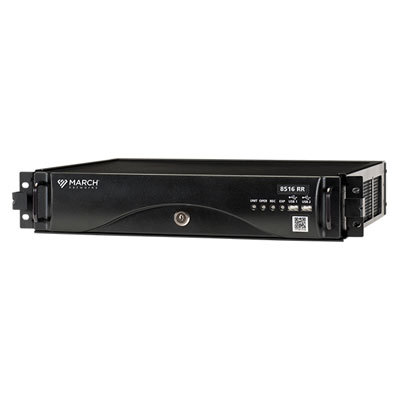 March Networks 8516 SR Network Video Recorder (NVR) March Networks 8516 SR 16 channel stacked network video recorder with integrated RAID5