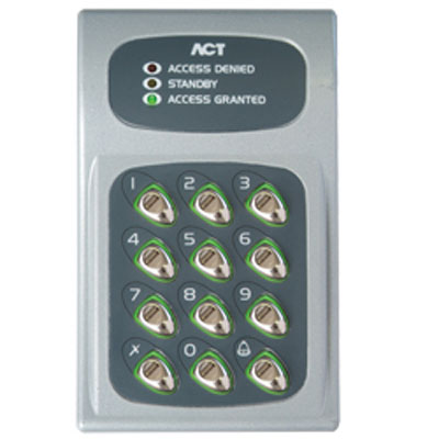 ACT ACT 10F Electronic keypad ACT 5 & ACT 10 digital keypads & ACT 5prox (with proximity) offer low-cost access control solutions for standalone doors / gates