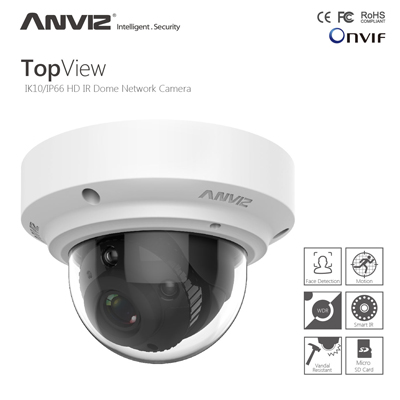 Anviz TO2808-IE IP Dome camera Anviz TO2808-IE 1/3.2-Inch 5MP True Day/Night HD Network Dome Camera
