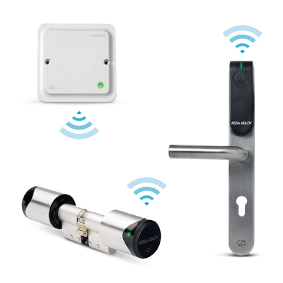 ASSA ABLOY - Aperio® Wireless RFID-Reader locks Electronic locking device New: Aperio™ - Wireless lock technology for integration into access control systems