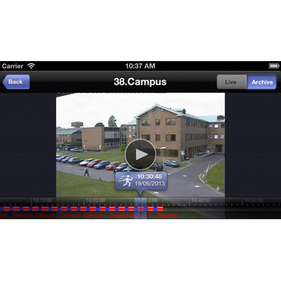 AxxonSoft iOS client v2.0.1 CCTV software AxxonSoft version 2.0.1 of iOS client