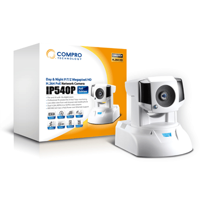 Compro IP540P IP camera Compro IP540P megapixel IP camera and 1/3 inch chip