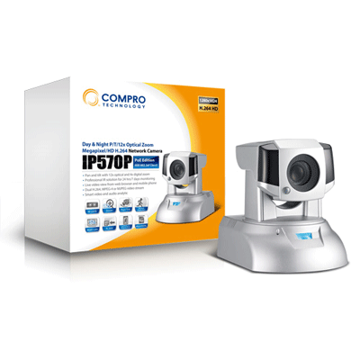 Compro IP570P IP camera Compro IP570P megapixel IP camera with 1/4 inch chip