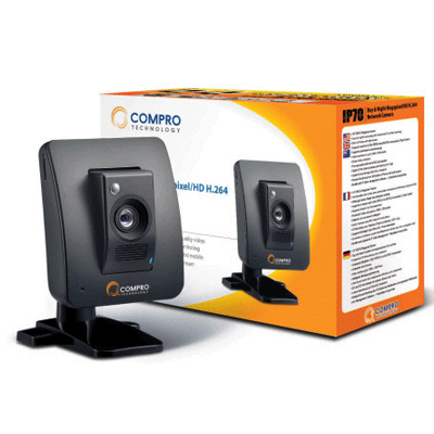 Compro IP70 IP camera Compro IP70 IP megapixel camera with 1/3 inch sensor