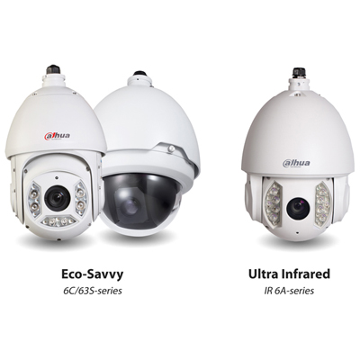 Dahua Technology 6C / 63S-series IP Dome camera Dahua offers a new pair of network PTZ dome - Eco-Savvy and Ultra Infrared Series