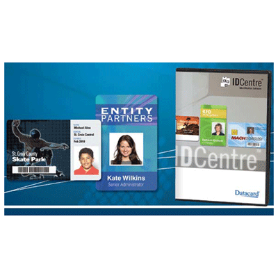 Datacard IDCENTRE BRONZE IDENTIFICATION SOFTWARE Access control software Datacard IDCENTRE BRONZE IDENTIFICATION SOFTWARE access control software with magnetic stripes and print bar codes encoding