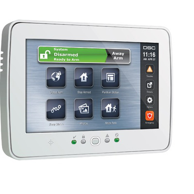 DSC - PTK5507 Intruder alarm system control panel DSC PTK5507 introduces the TouchScreen Keypad