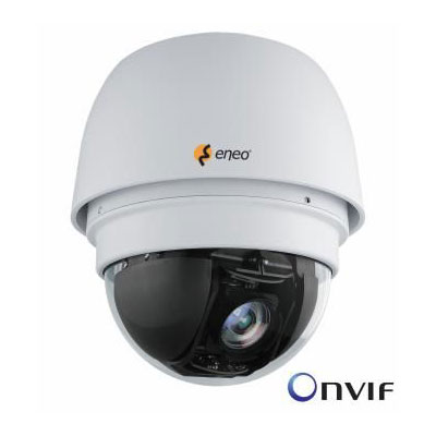 eneo PXD-2018PTZ1080 IP Dome camera One for all: The new eneo PTZ IP-DOME PXD-2018PTZ1080 is the best choice for large areas