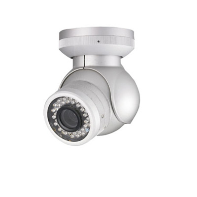 Everfocus EBD 430 CCTV camera Everfocus EBD 430 1/3 inch vandal resistant outdoor day/night 3-axis dome camera with IR LED and varifocal lens, high resolution, automatic IR cut filter