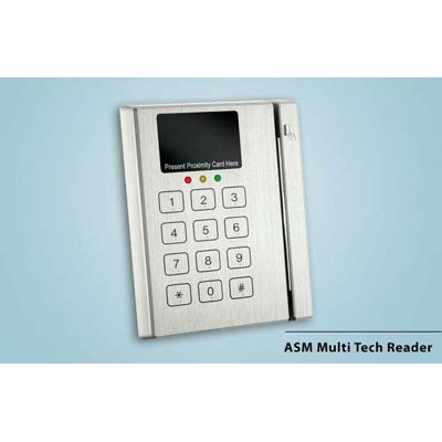 Everswitch ASM Multi Tech Reader Access control reader Everswitch iCLASS / MIFARE / DESFire reader plus keypad from Baran Advanced Technologies