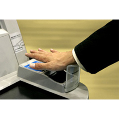 Fujitsu Palm Vein Reader Access control reader Fujitsu's contactless Palm Vein authentication technology offers a helping hand