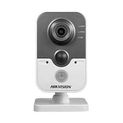 Hikvision DS-2CD2412F-I(W) IP camera Hikvision DS-2CD2412F-I(W) 1.3MP IR Cube Network Camera With HD720p Video