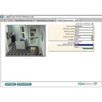 IQeye IQaccess Access control software IQaccess - remote monitoring software