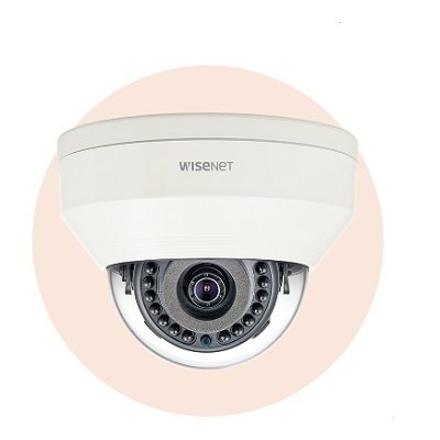 Hanwha Techwin America LNV-6010R 2M Vandal-Resistant Network IR Dome Camera