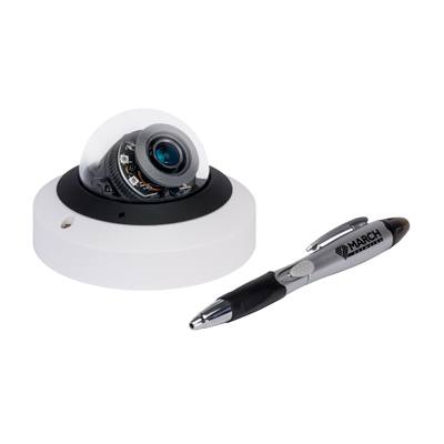 March Networks ME4 IR MicDome IP Dome camera March Networks ME4 IR MicDome 4MP Dome Camera With HDR, IR, And Built-In Microphone