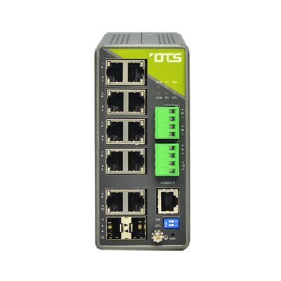 OT Systems IET8222MPpH-S-DR CCTV switcher OT Systems IET8222MPpH-S-DR Hardened Managed 8-port 10/100/1000Base-T (PoE+) + 2-port 100/1000Base-FX SFP Ethernet switch