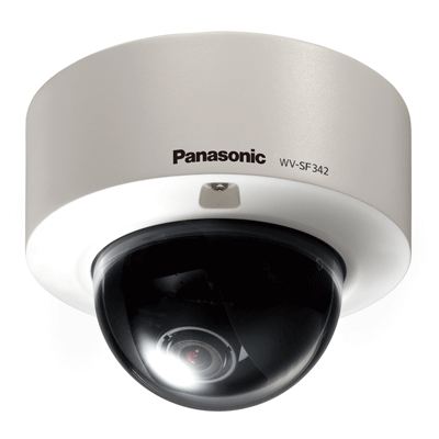 Panasonic WV-SF342 IP camera New IP domes: Two feature packed vandal resistant domes, the WV-SF346 and WV-SF342 from Panasonic