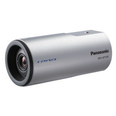 Panasonic WV-SP105 IP camera Panasonic introduces two highly cost effective, i-Pro SmartHD security cameras - the WV-SP105 and WV-SP102