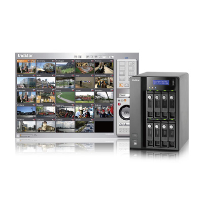 QNAP VS-8024 Network Video Recorder (NVR) QNAP VS-8024 network video recorder with digital zoom for monitoring and playback