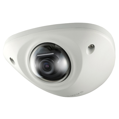 Hanwha Techwin America SNV-5010 IP camera Hanwha Techwin America SNV-5010 vandal resistant network dome camera on the right tracks for European railway industry